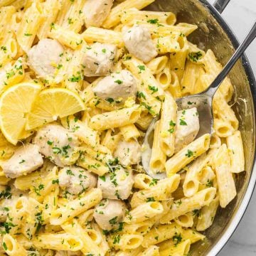 One Pan Creamy Garlic Chicken - Little Sunny Kitchen