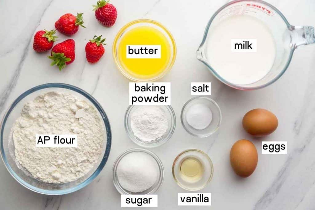 Easy Strawberry Waffles Recipe Little Sunny Kitchen