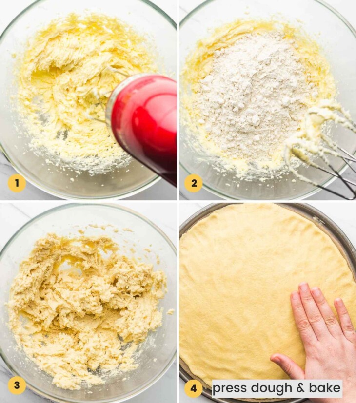 Easy Fruit Pizza (With Sugar Cookie Base and Cream Cheese Frosting!)