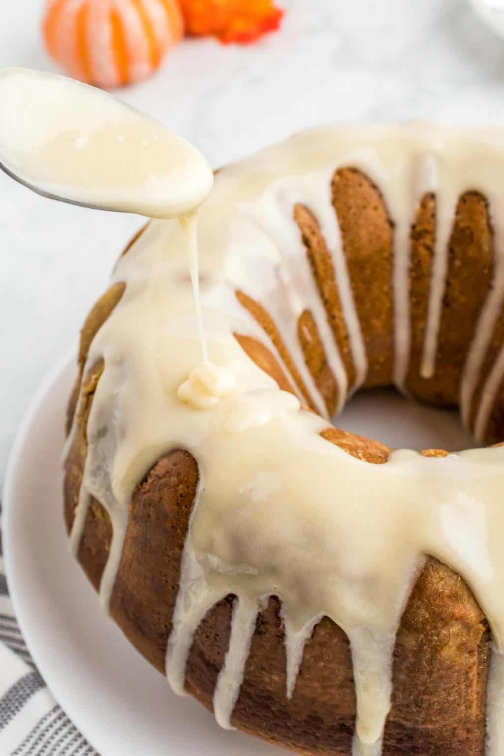Pumpkin Bundt Cake with Cream Cheese Frosting Little Sunny Kitchen