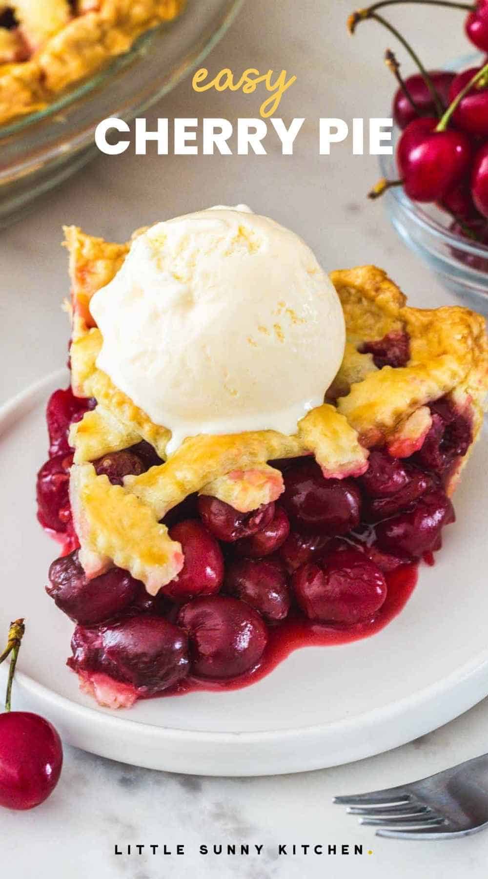 Easy Homemade Cherry Pie Recipe - Little Sunny Kitchen