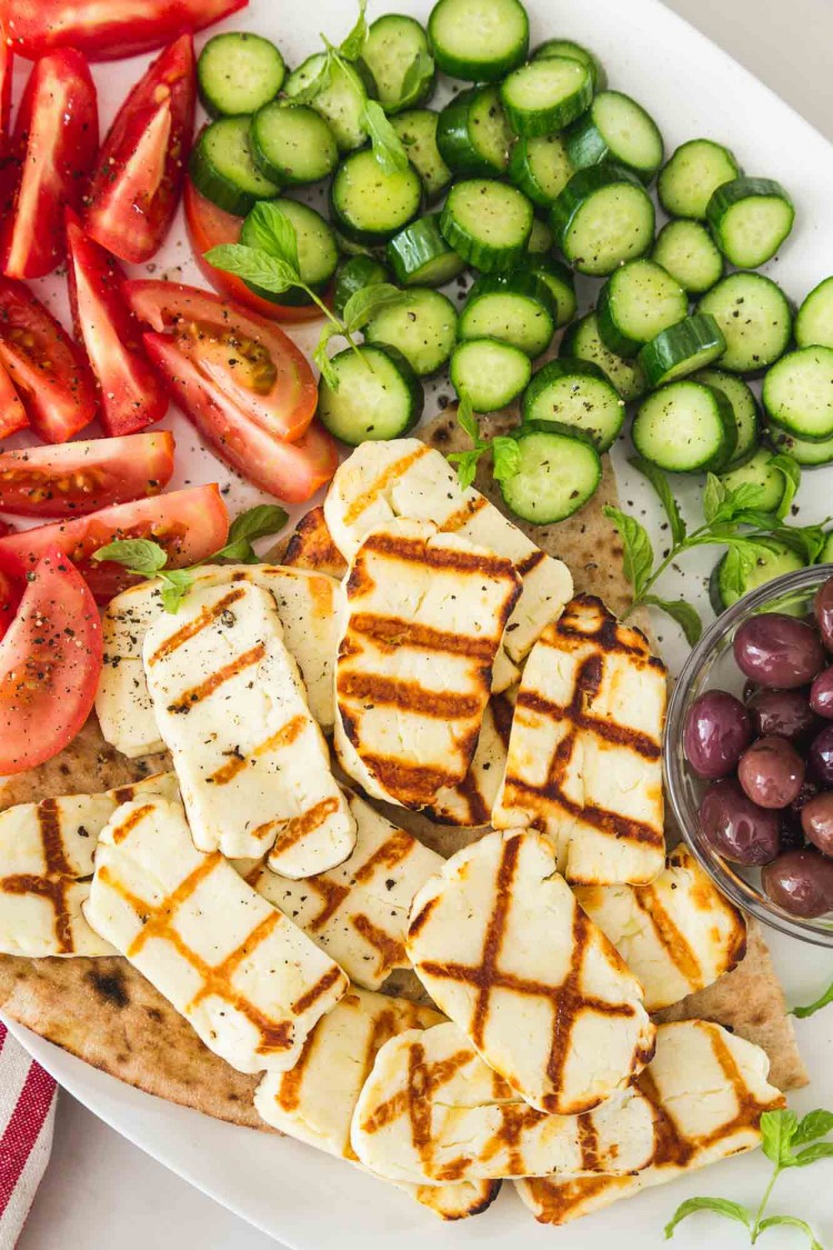 Grilled Halloumi Cheese Recipe (The Cheese That Doesn't Melt!)