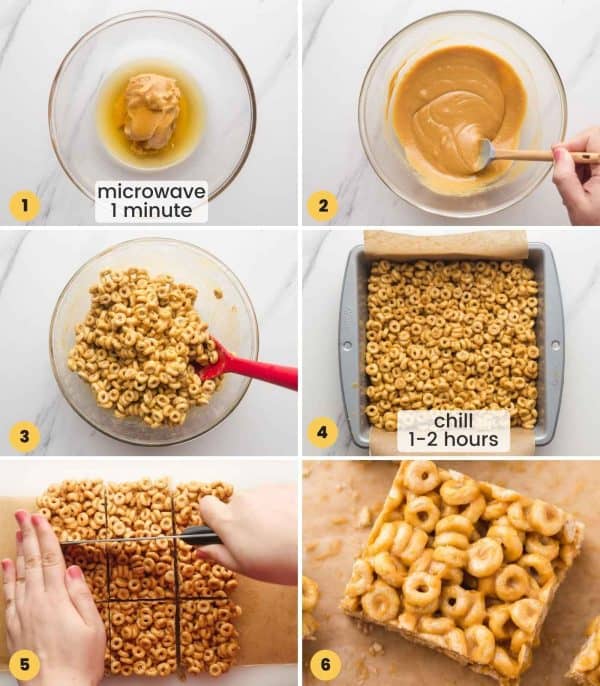 3Ingredient Peanut Butter Cheerio Bars (NoBake!) Little Sunny Kitchen