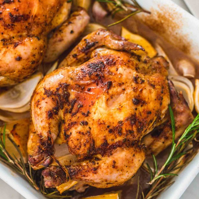 Roast Chicken Or Cornish Hens