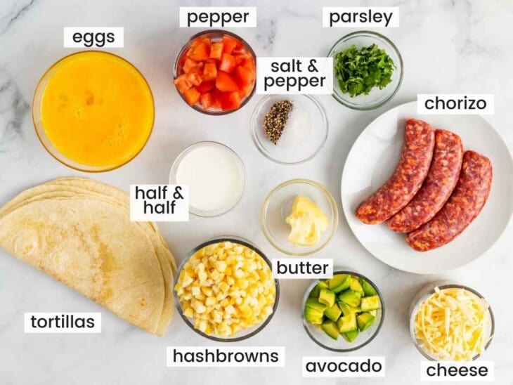 Breakfast Burrito Recipe (Freezer Friendly) Little Sunny Kitchen