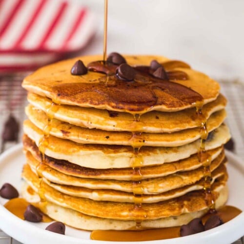 Chocolate Chip Pancakes (Easy Recipe) - Little Sunny Kitchen