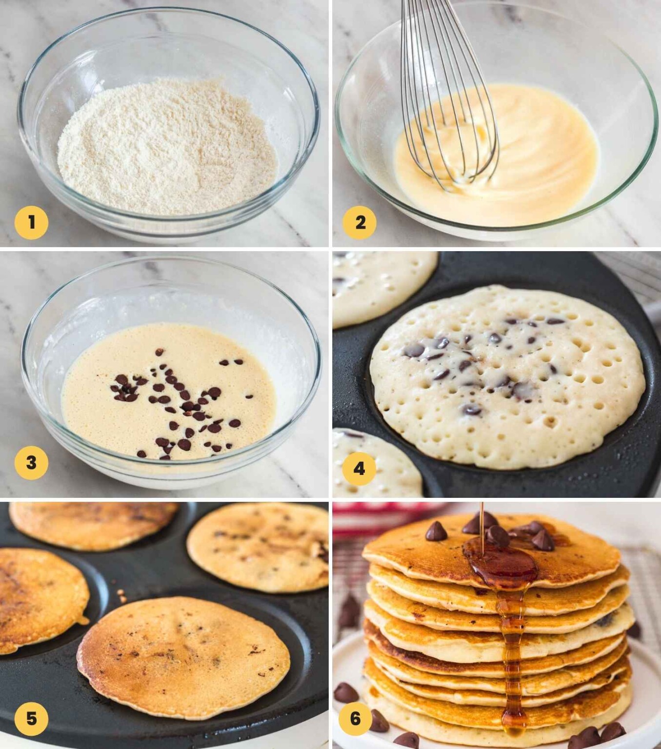 Chocolate Chip Pancakes (Easy Recipe) Little Sunny Kitchen
