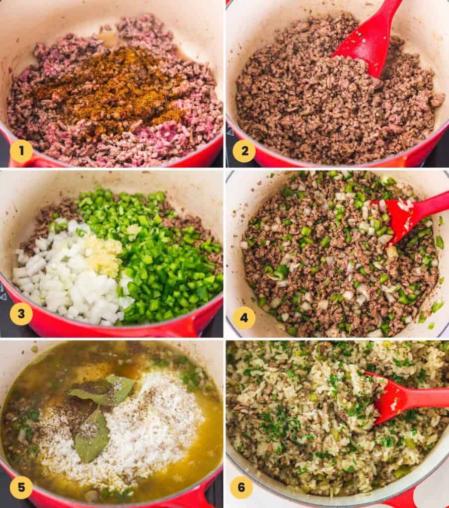 Easy Dirty Rice (Cajun Rice) - Little Sunny Kitchen
