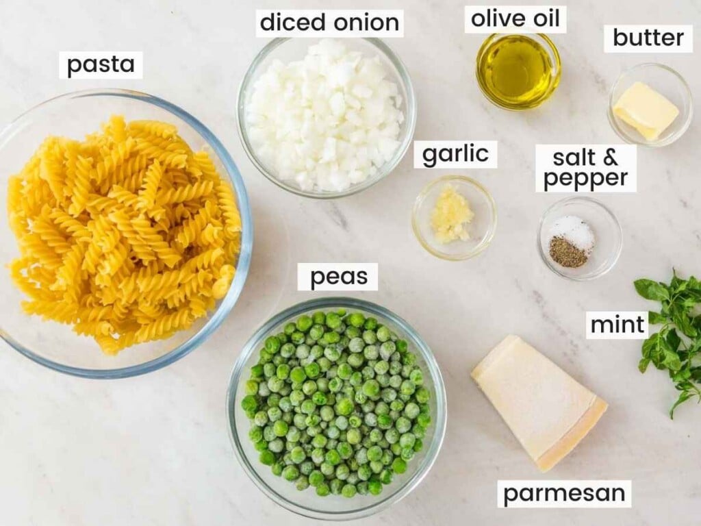 Pasta with Peas (Easy Vegetarian Recipe) - Little Sunny Kitchen