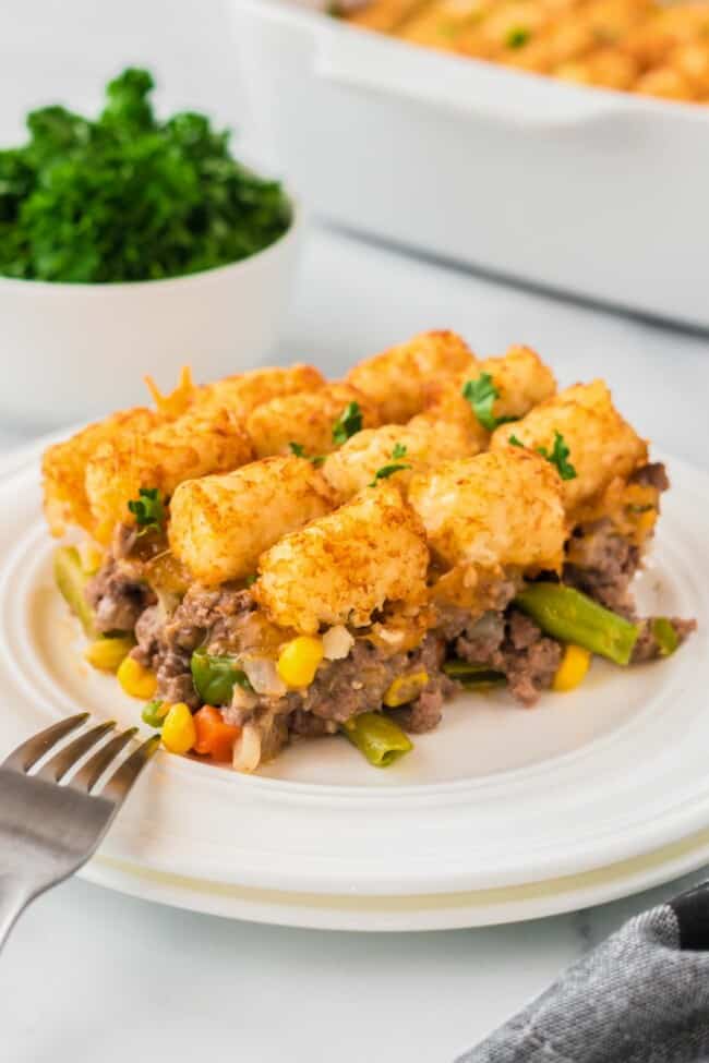 Tater Tot Casserole (No Canned Soup!) Little Sunny Kitchen
