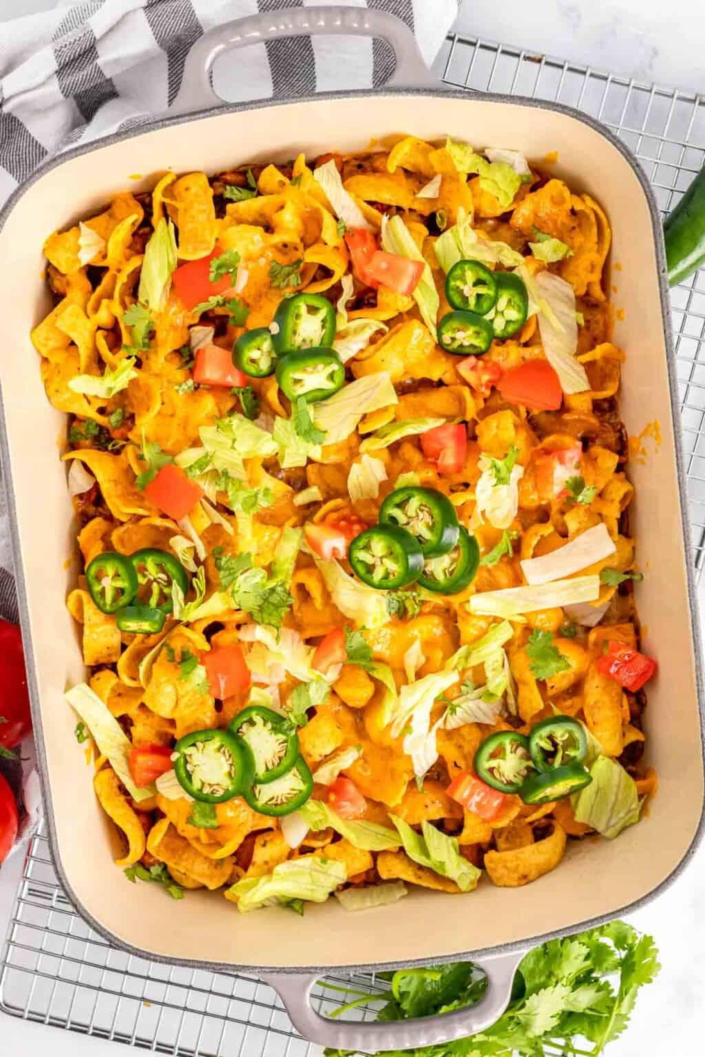 Walking Taco Casserole (Quick & Easy Family Dinner!)