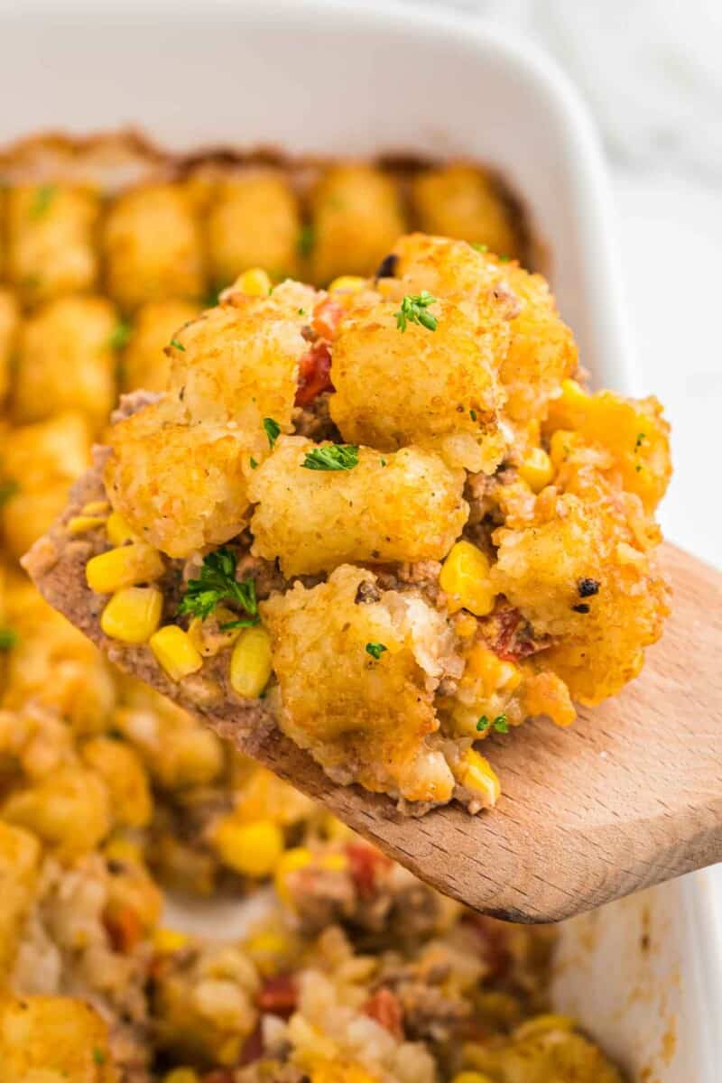 Cowboy Casserole Recipe Tater Tot Casserole Little Sunny Kitchen   Cowboy Casserole 2 800x1200 