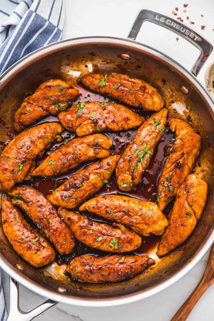 20Minute Honey Garlic Chicken Tenders Little Sunny Kitchen
