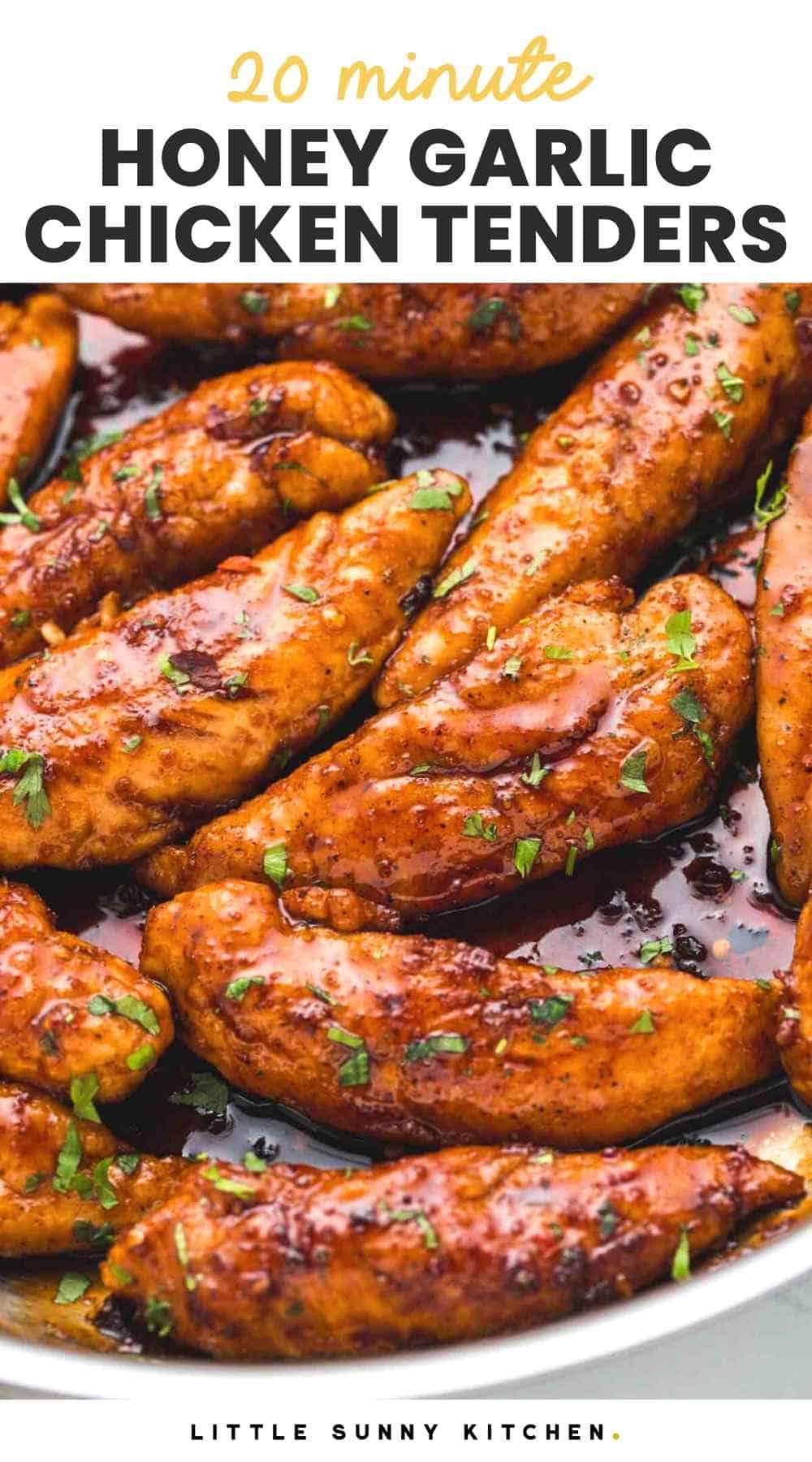 20Minute Honey Garlic Chicken Tenders Little Sunny Kitchen