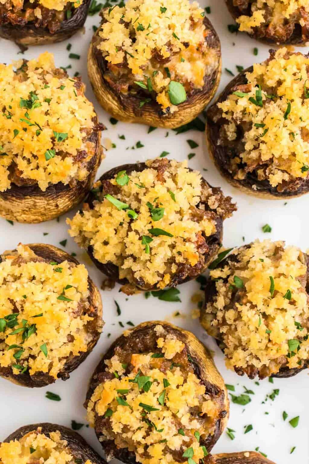 Sausage Stuffed Mushrooms Recipe Little Sunny Kitchen