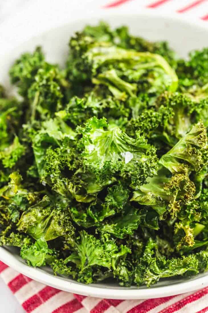 Crispy Air Fryer Kale Chips (Easy & Healthy Snack!) Little Sunny Kitchen