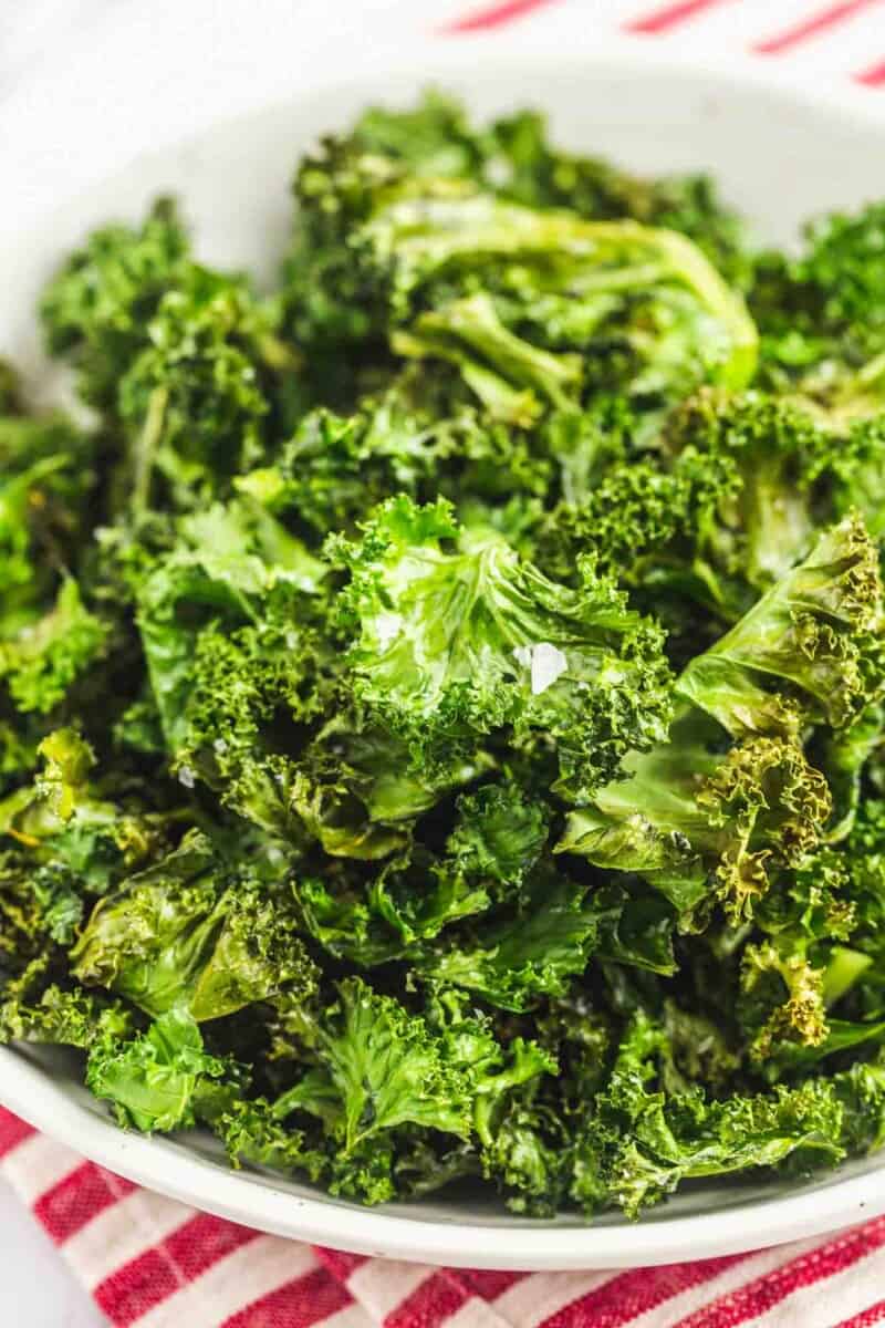Crispy Air Fryer Kale Chips (Easy & Healthy Snack!) Little Sunny Kitchen