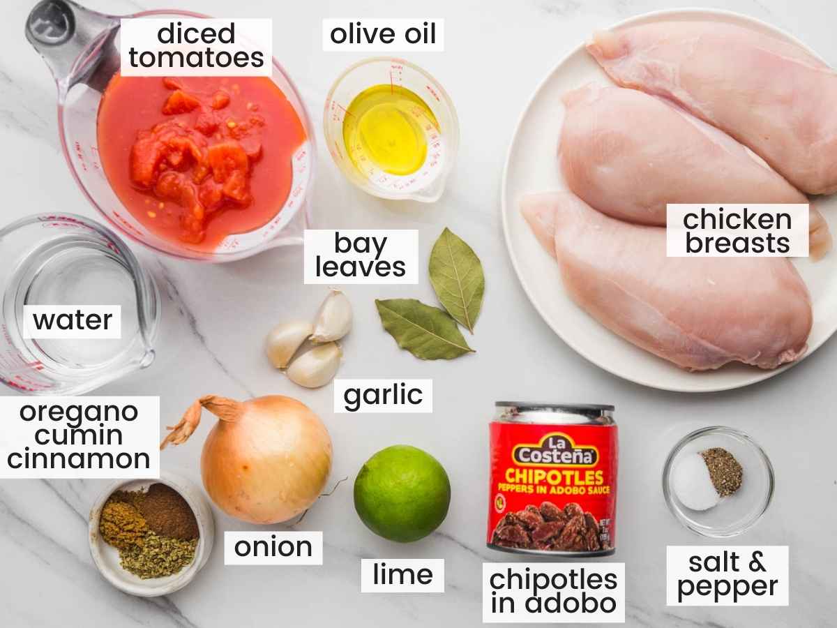 Chicken tinga ingredients