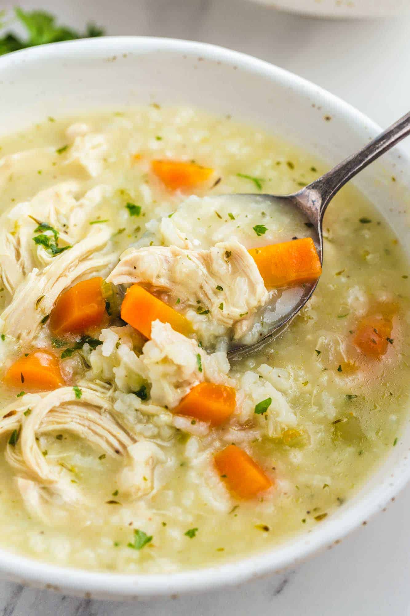Chicken and Rice Soup - Little Sunny Kitchen