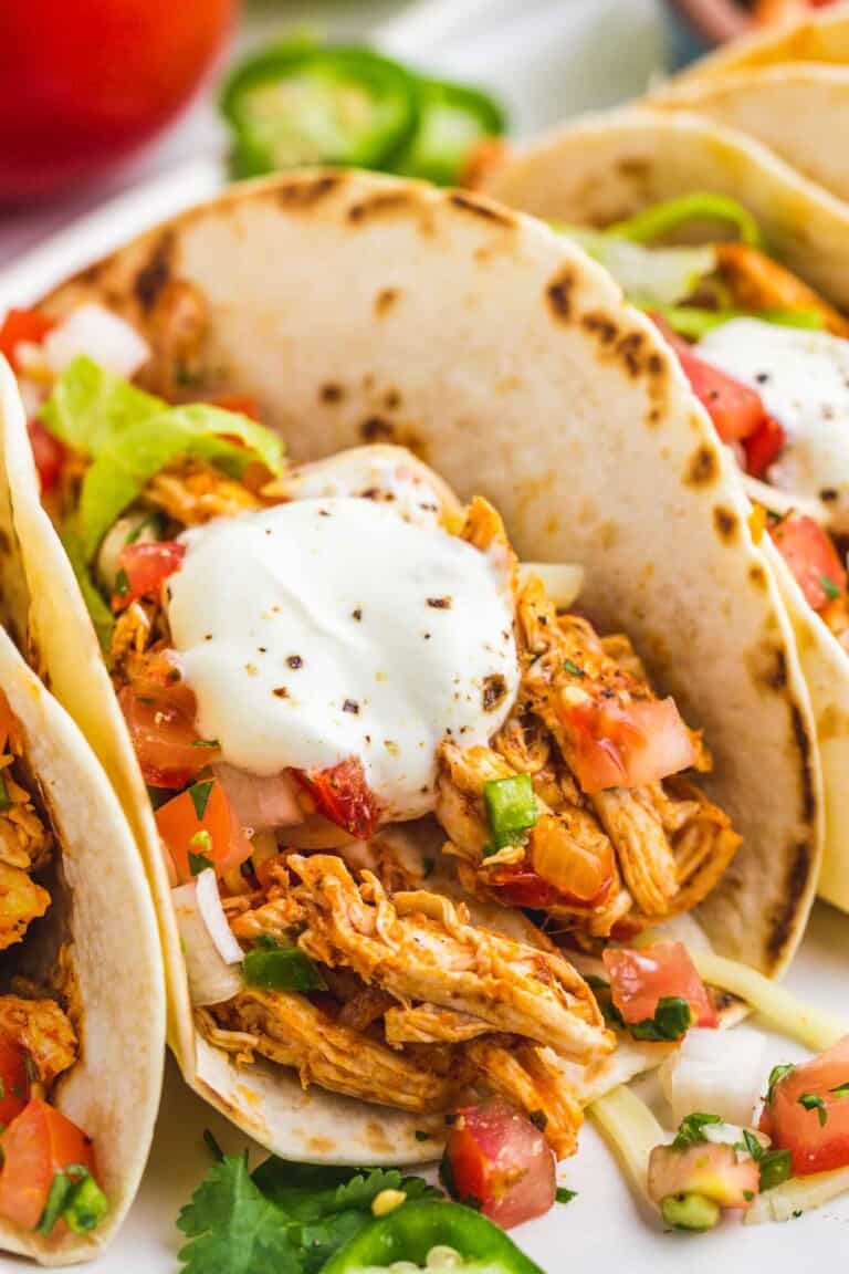 Shredded Chicken Tacos Recipe - Little Sunny Kitchen