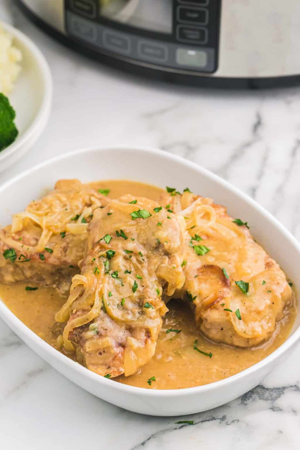 Slow Cooker Pork Chops (with Gravy) Little Sunny Kitchen