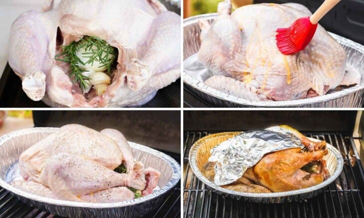 Grilled Turkey - How To Grill A Turkey For Thanksgiving (Golden And Juicy!)