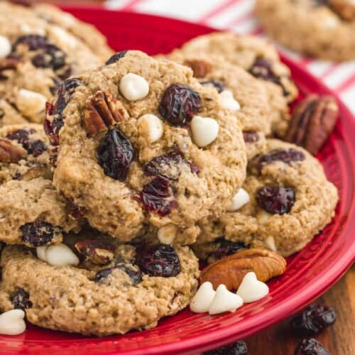 Chewy Cranberry Oatmeal Cookies - Little Sunny Kitchen