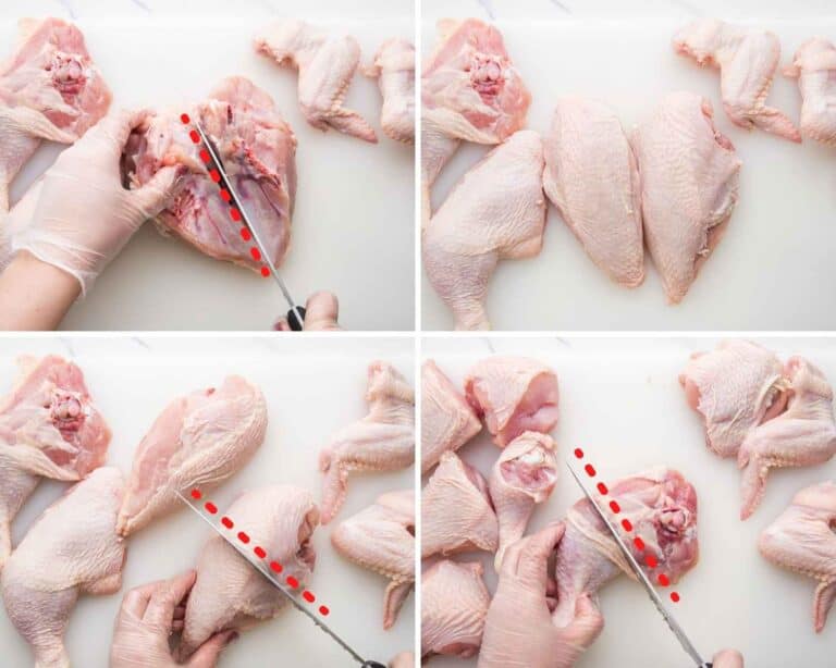 How to Cut a Whole Chicken Tutorial (10 Pieces) Little Sunny Kitchen