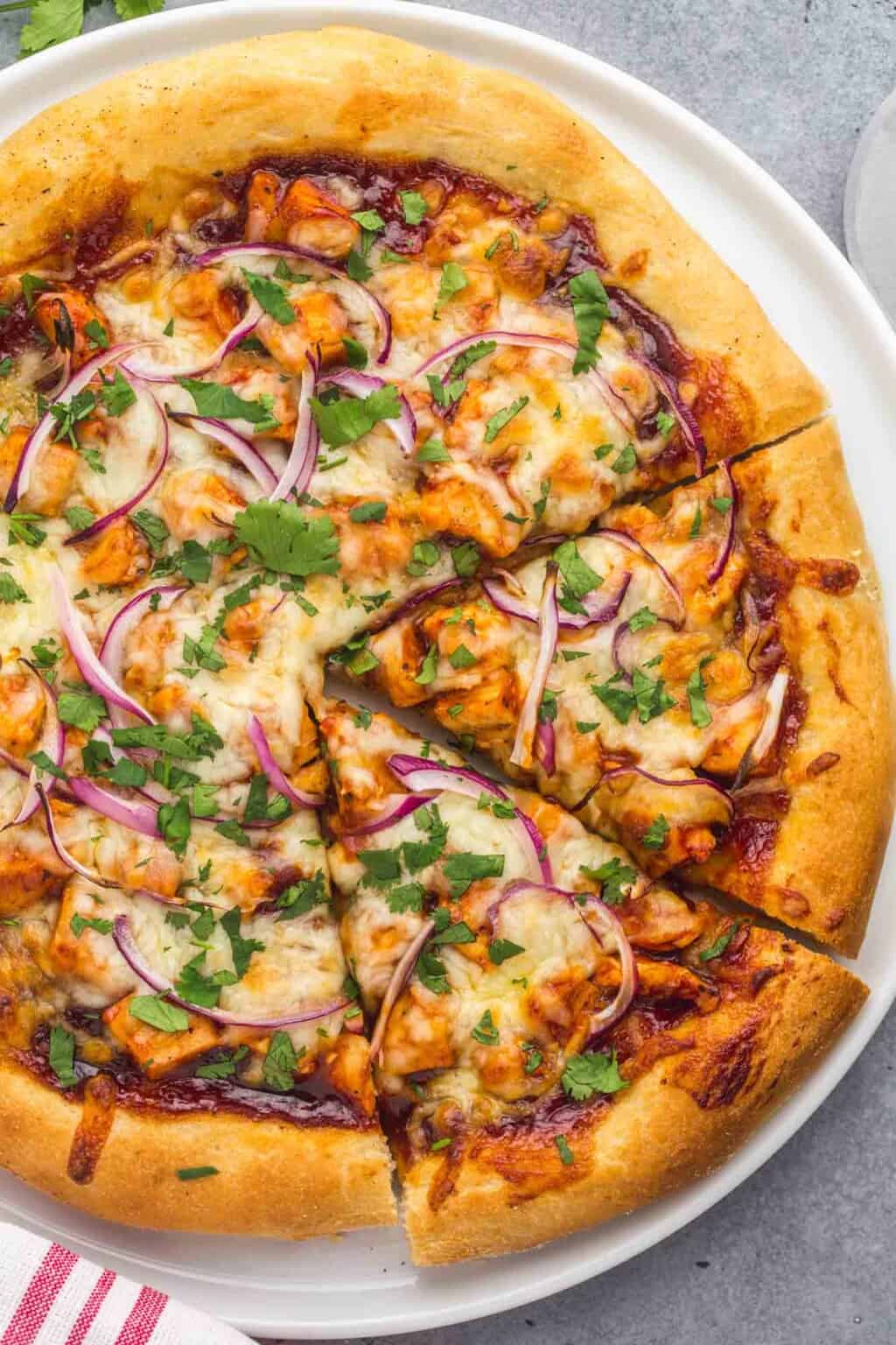 Homemade Bbq Chicken Pizza - Little Sunny Kitchen