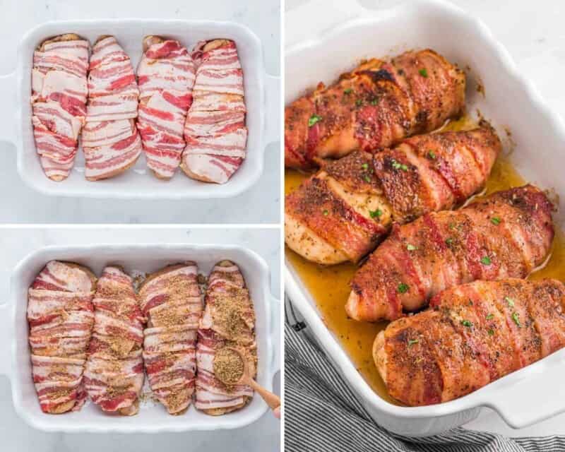 Easy Bacon Wrapped Chicken Breast Little Sunny Kitchen