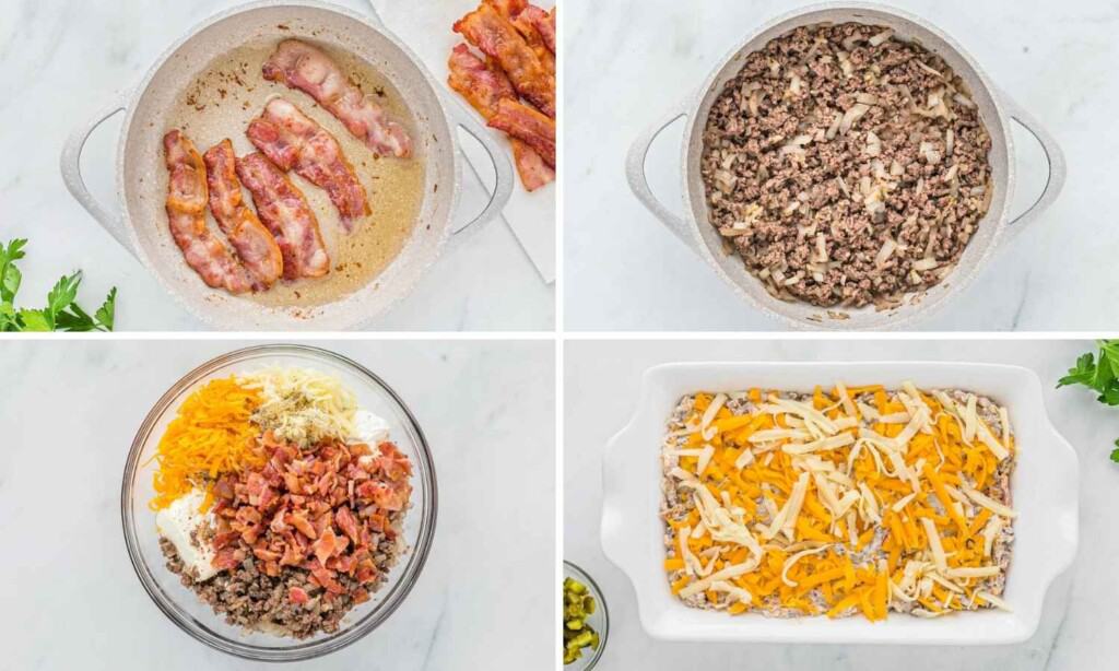 Creamy Cheeseburger Dip with Bacon Little Sunny Kitchen