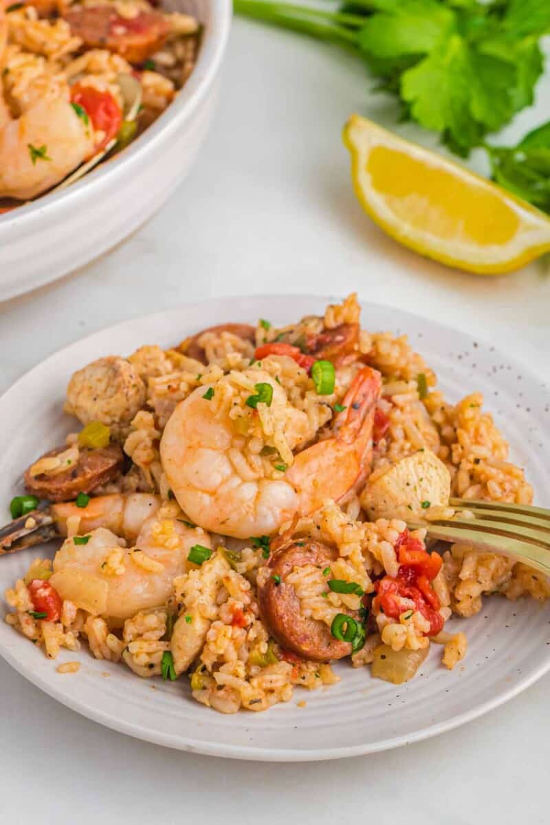 Instant Pot Jambalaya w/Chicken, Shrimp & Sausage (Easy Comfort Food)