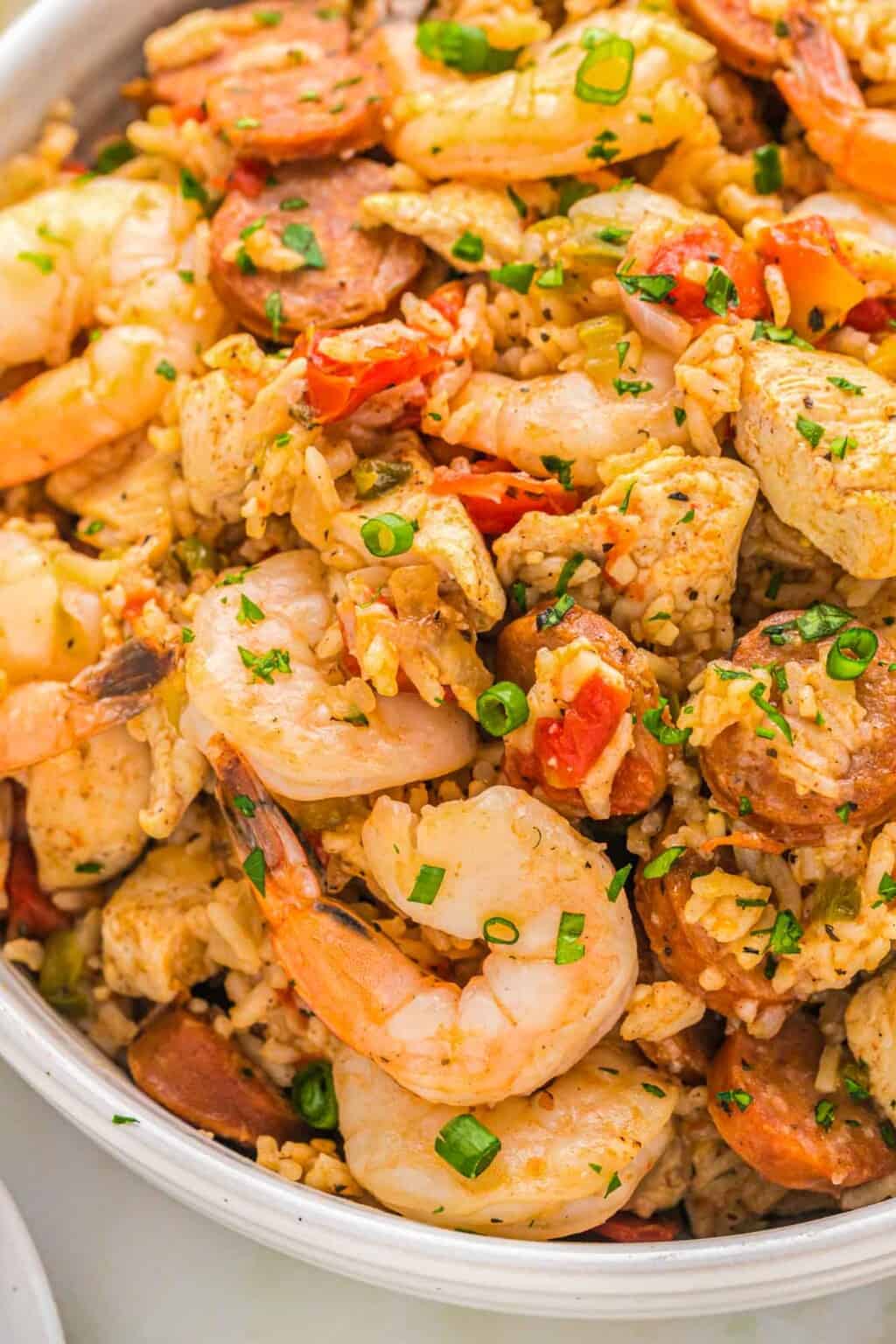 Instant Pot Jambalaya w/Chicken, Shrimp & Sausage (Easy Comfort Food)