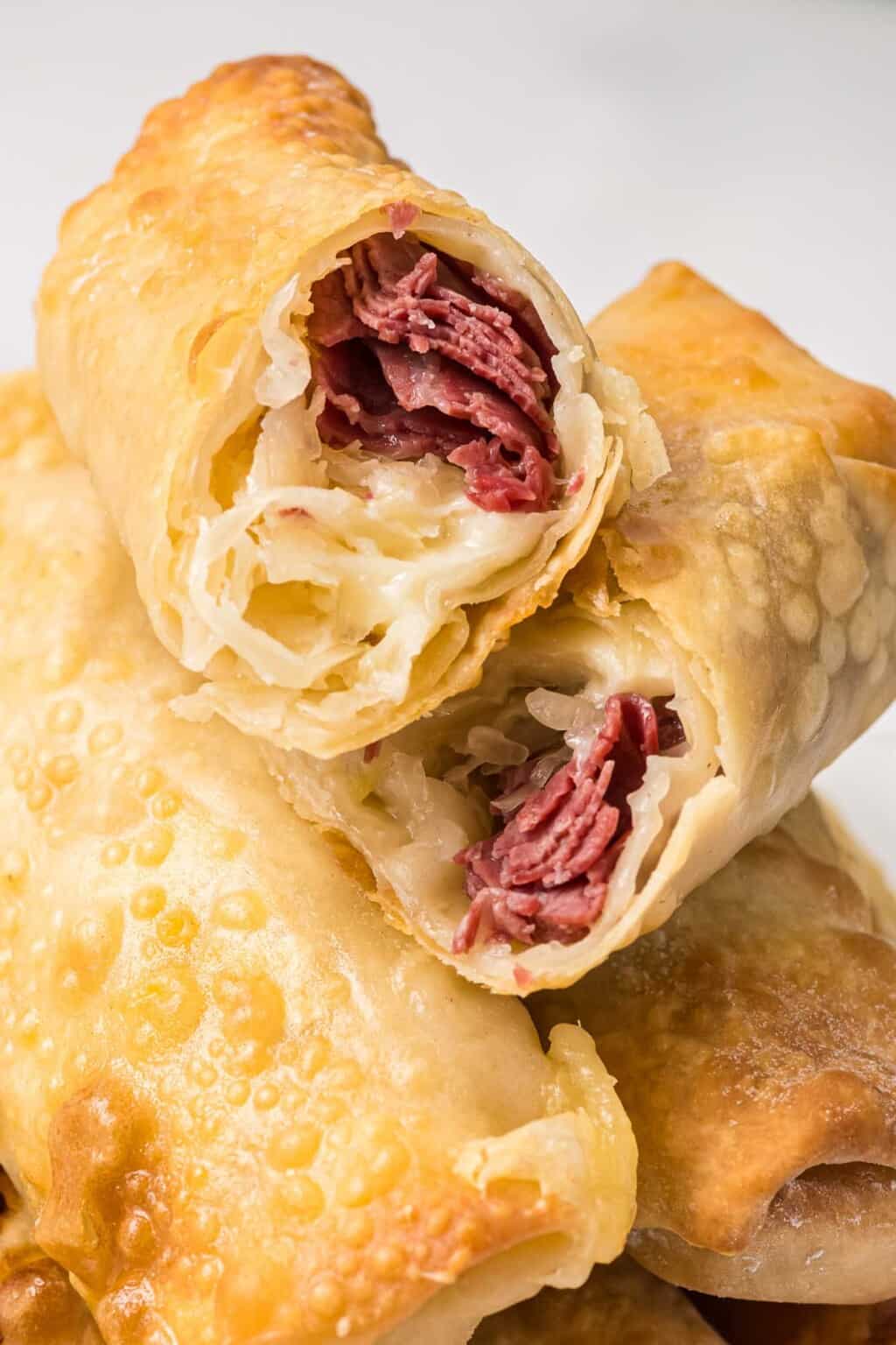 Reuben Egg Rolls (Air Fried, Baked, or Deep Fried) Little Sunny Kitchen