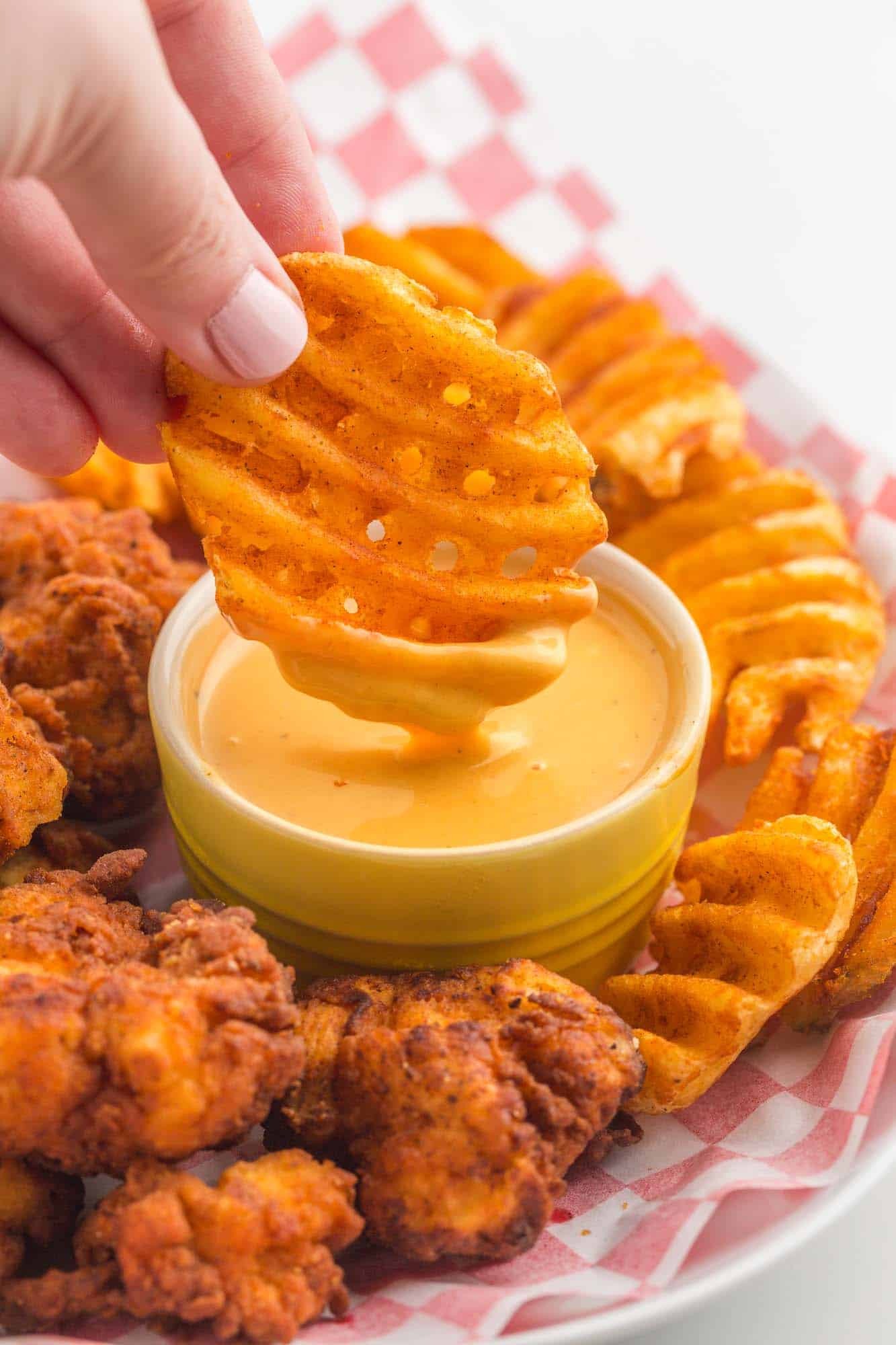 Homemade Chick-Fil-A Waffle Fries in the Air Fryer