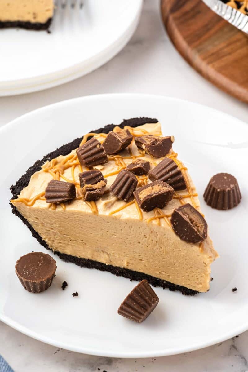 Easy No Bake Peanut Butter Pie Little Sunny Kitchen 