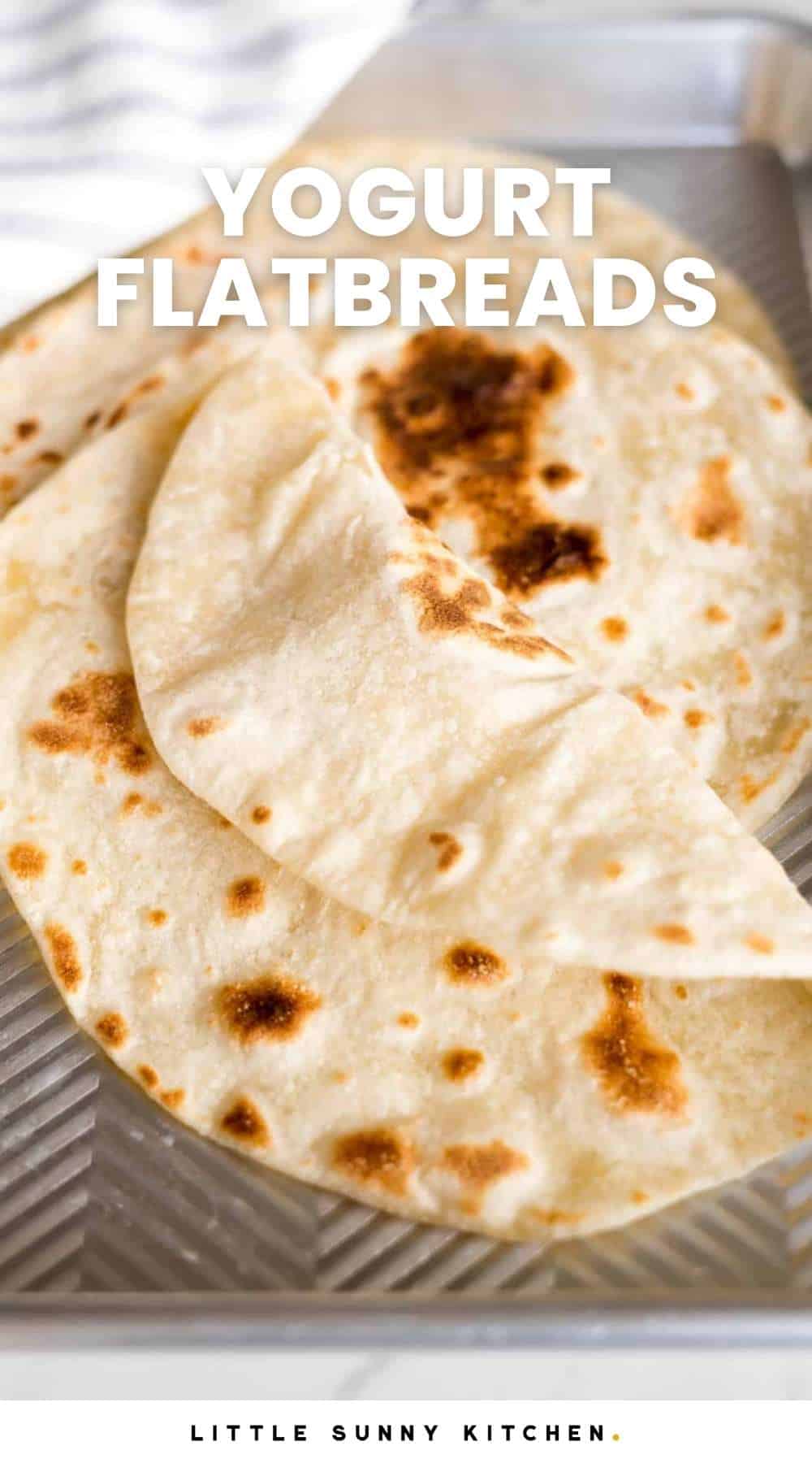 Easy 2Ingredient Yogurt Flatbreads Little Sunny Kitchen