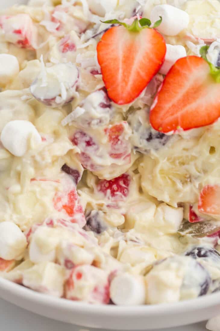 Fresh Fruit Salad with Whipped Cream Little Sunny Kitchen