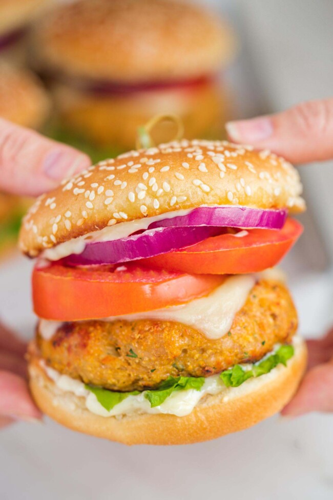 The Best Ground Chicken Burgers - Little Sunny Kitchen