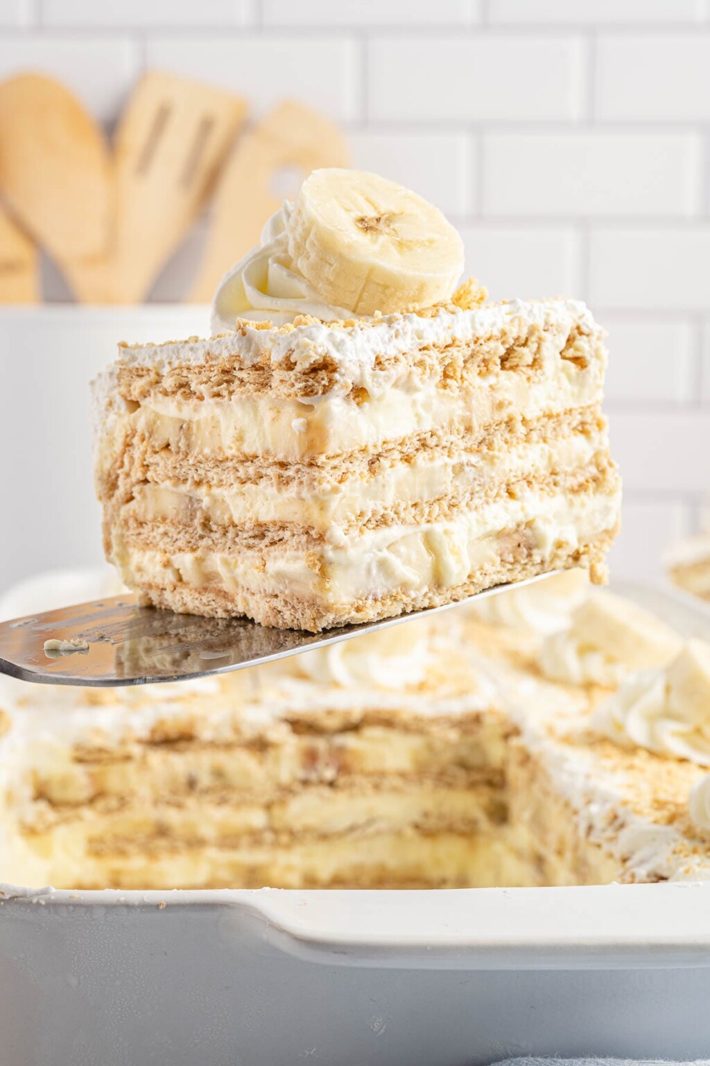 Banana and Graham Cracker Icebox Cake Little Sunny Kitchen