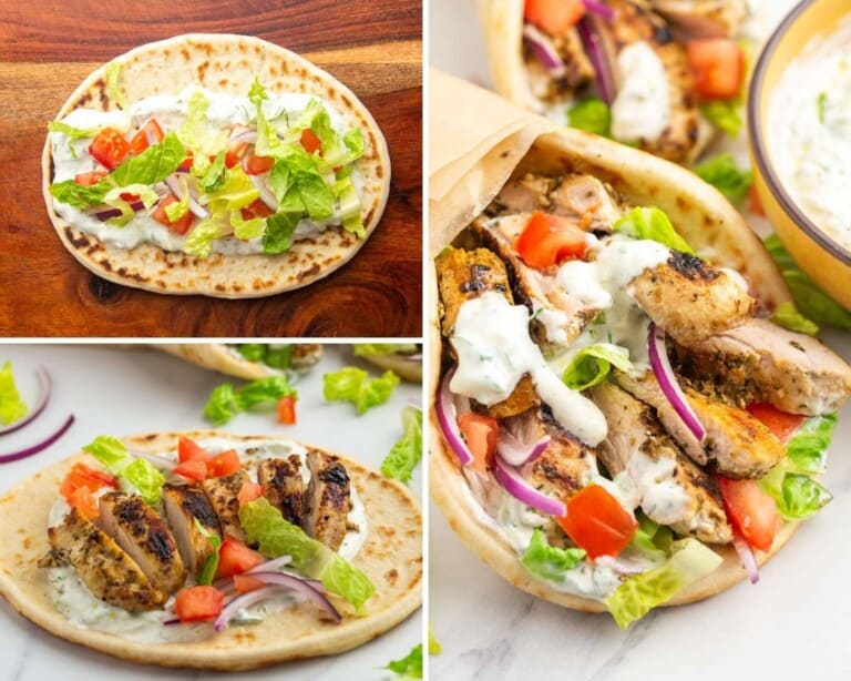 Easy Chicken Gyros with Tzatziki Sauce Little Sunny Kitchen