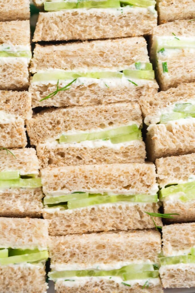 Cucumber Sandwiches for Tea - Little Sunny Kitchen