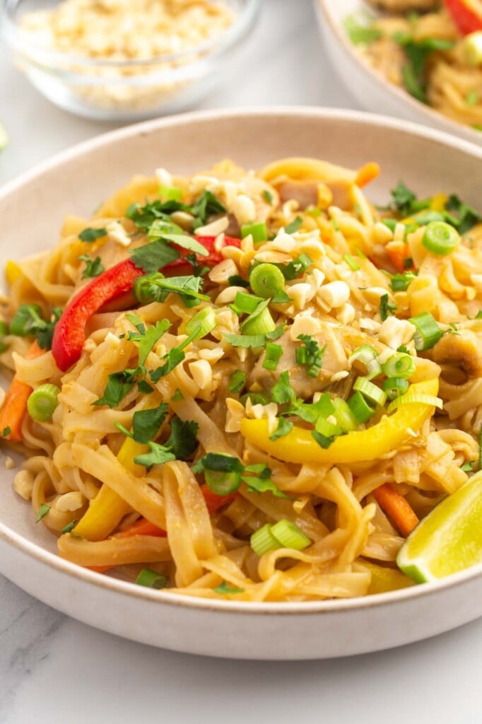 Instant Pot Chicken Pad Thai - Little Sunny Kitchen