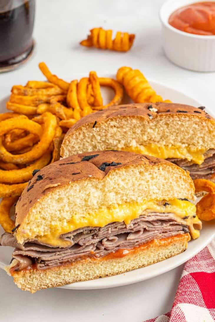 Arby's Roast Beef Sandwich with Cheddar Copycat Little Sunny Kitchen