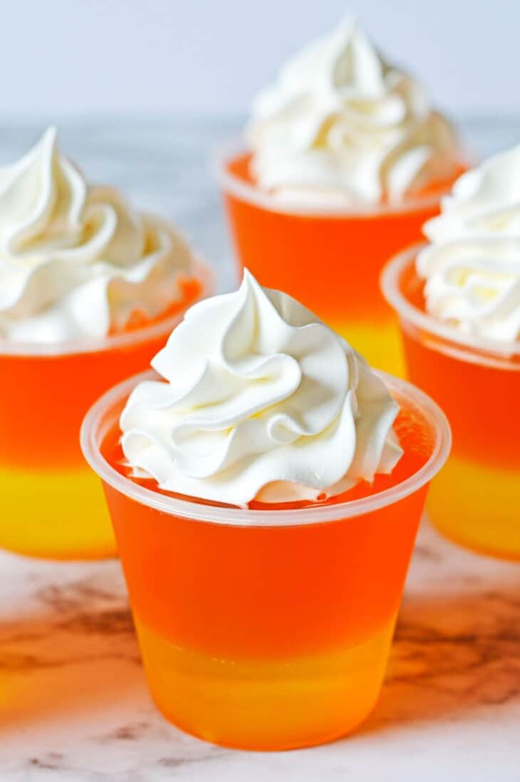 Layered Candy Corn Jello Cups Little Sunny Kitchen