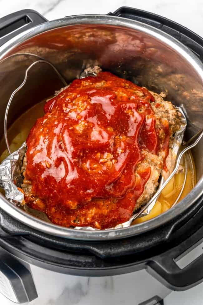 Instant Pot Meatloaf with Mashed Potatoes Little Sunny Kitchen