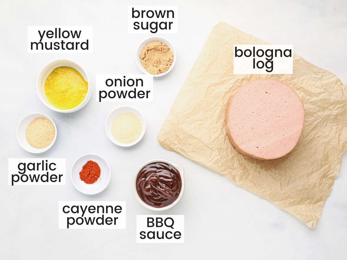 the ingredients needed to make smoked bologna