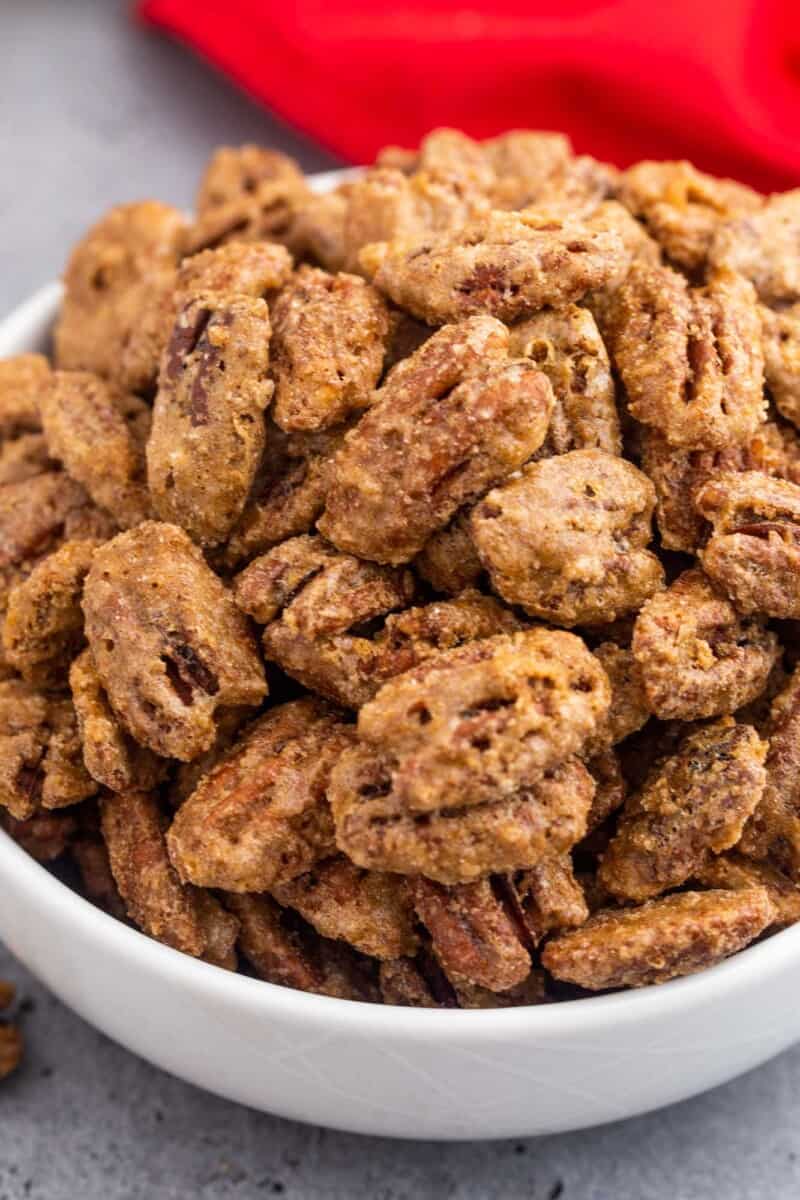 Easy Brittle Candied Pecans - Little Sunny Kitchen