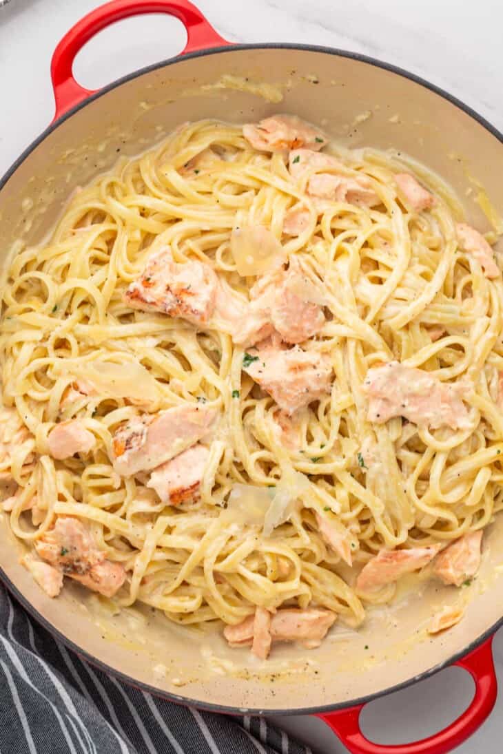 Rich and Creamy Salmon Pasta - Little Sunny Kitchen