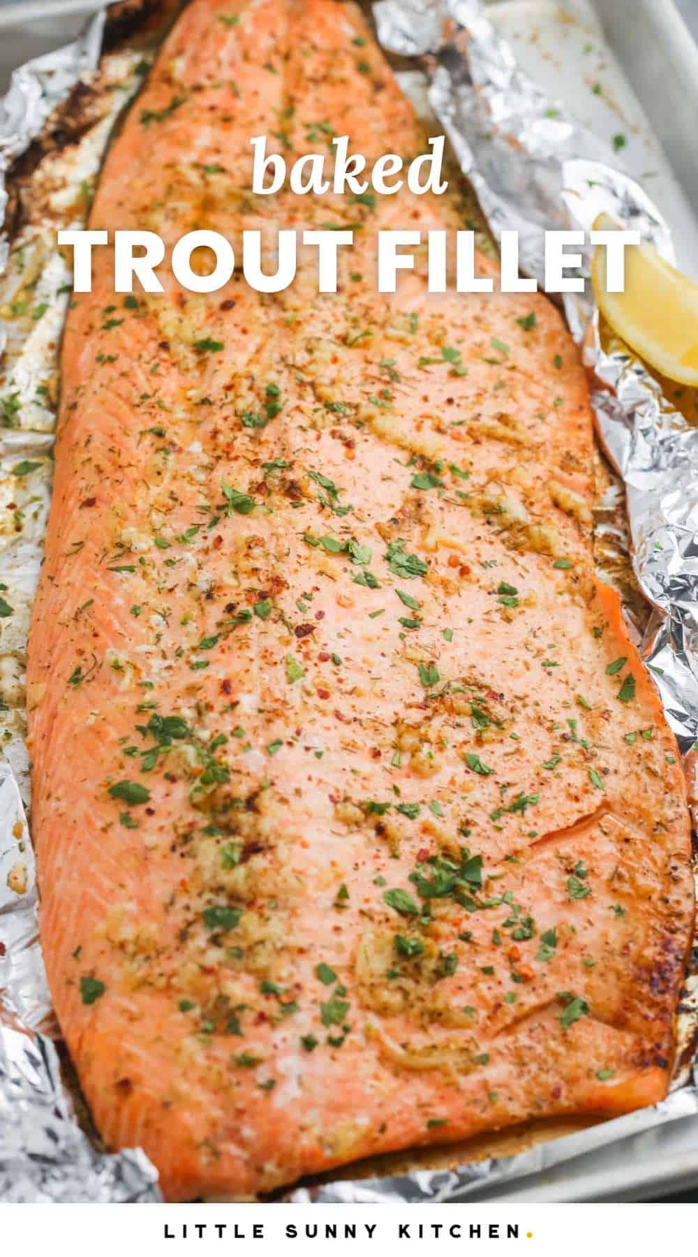 Garlic Butter Baked Trout Little Sunny Kitchen